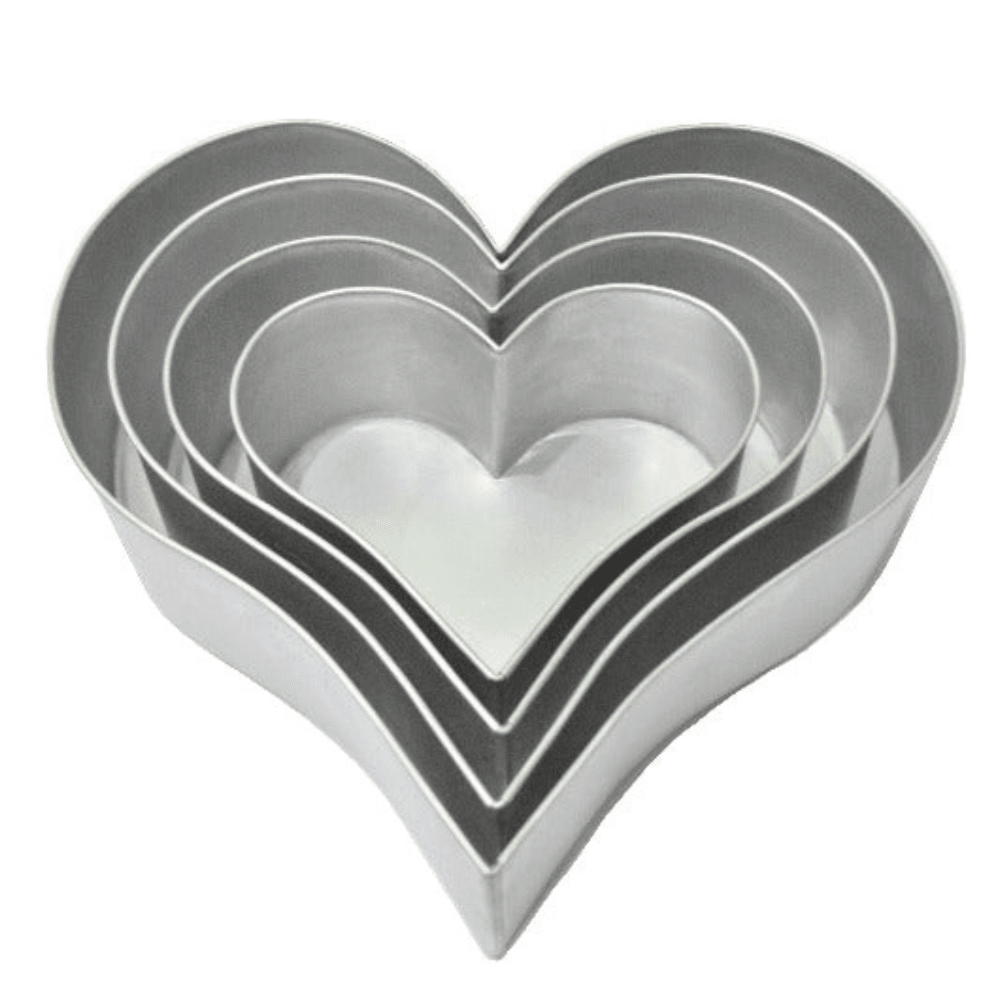 Simply Making Set Of 4 Tier Heart Baking Tins