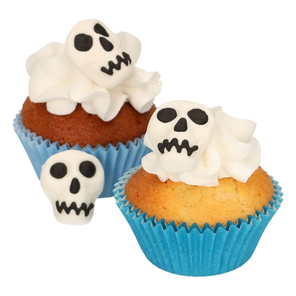 FunCakes Skull Sugar Decorations Set Of 8