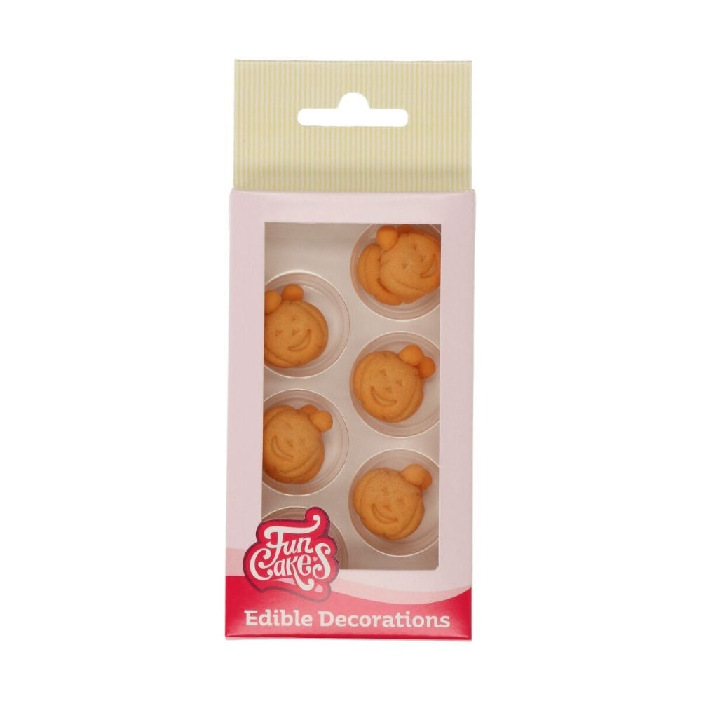 FunCakes Pumpkin Sugar Decorations Set Of 12