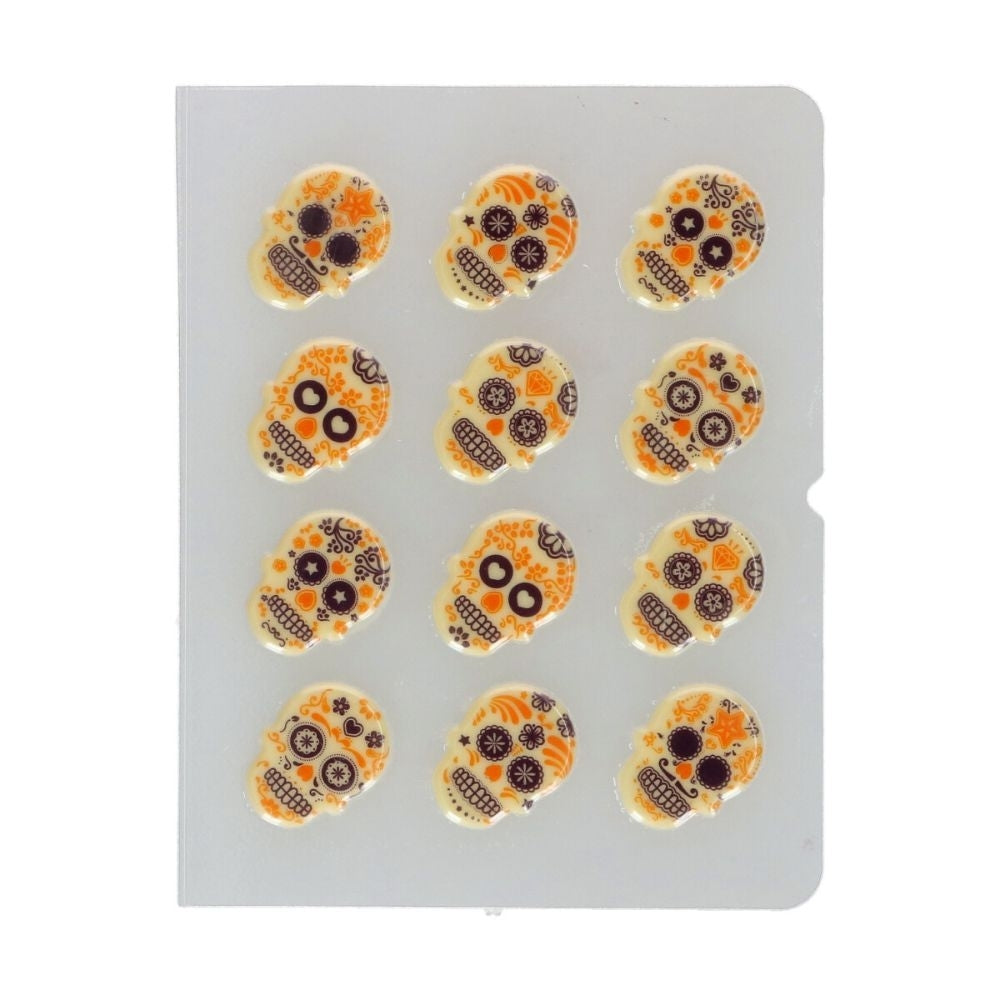 FunCakes Day Of The Dead Chocolate Toppers x 12