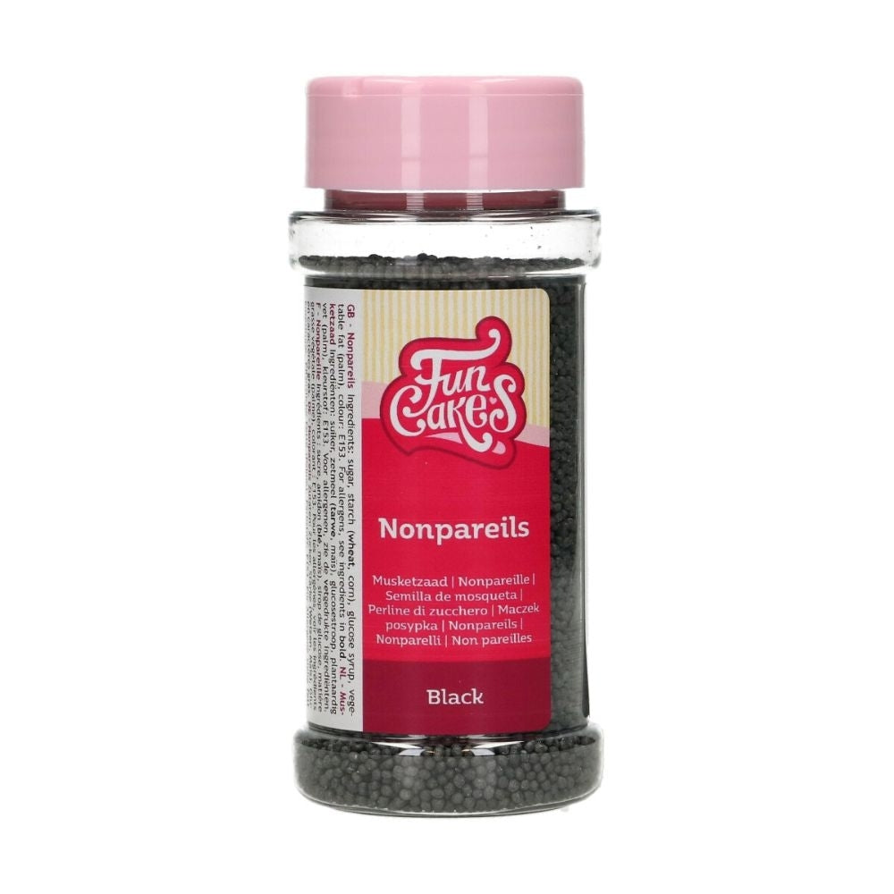 FunCakes Black Nonpareil Sprinkles