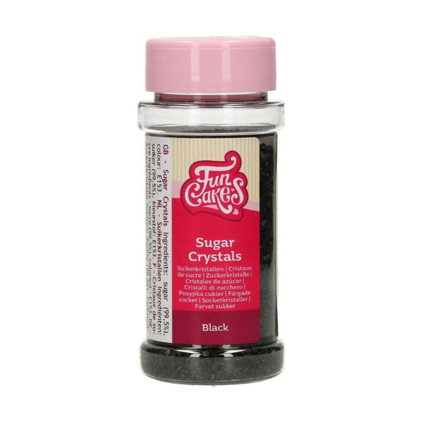 FunCakes Black Sugar Crystals 80g