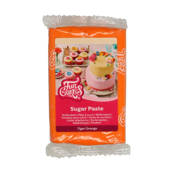 FunCakes Tiger Orange Sugarpaste 250g