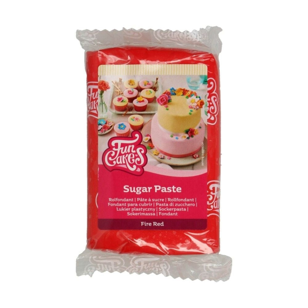 FunCakes Fire Red Sugarpaste
