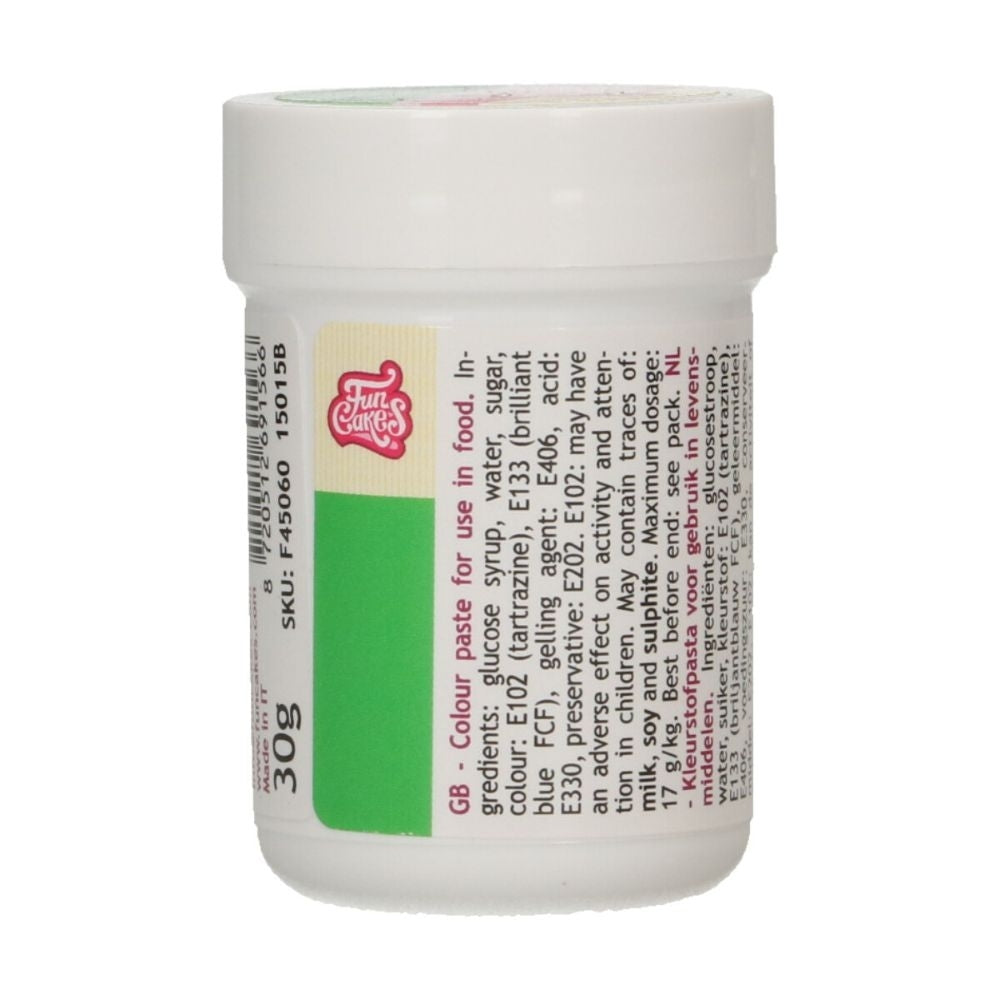 FunCakes EXPIRED - FunCakes Food Colour Paste Green 30g [SEPT 2025]