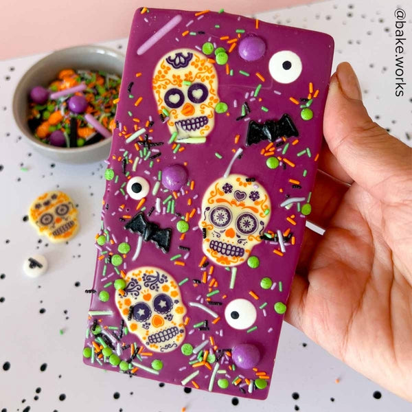 FunCakes Day Of The Dead Chocolate Toppers x 12