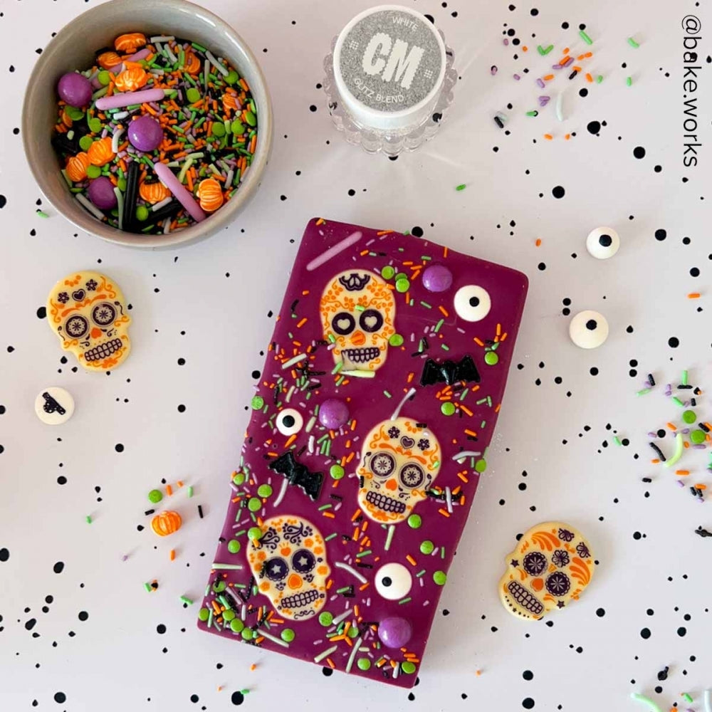 FunCakes Day Of The Dead Chocolate Toppers x 12