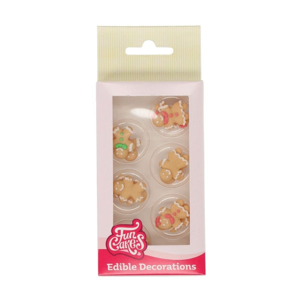 FunCakes Gingerbread Sugar Decorations Set Of 12
