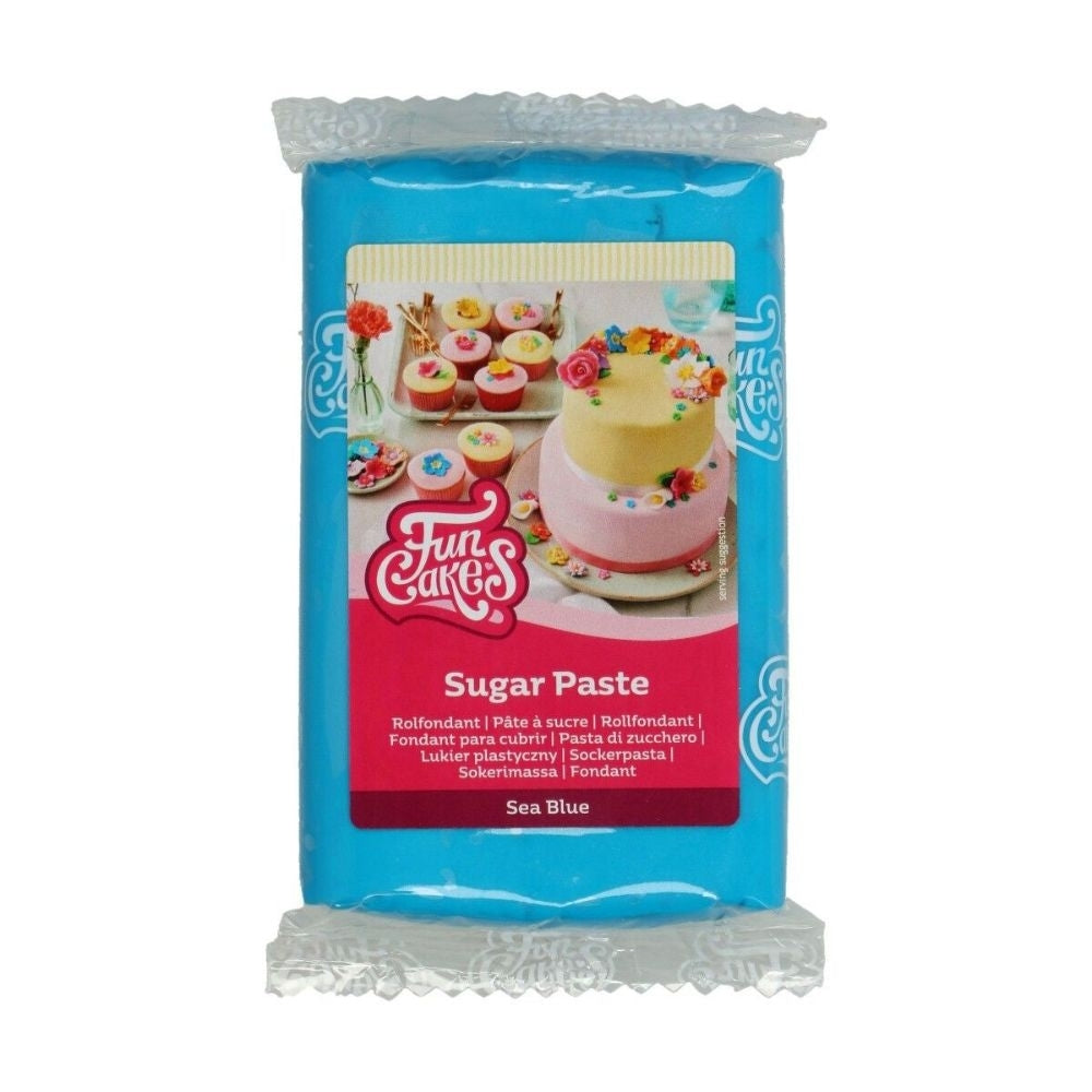 FunCakes LOW DATE - FunCakes Sugar Paste Sea Blue 250g [APRIL 2026]