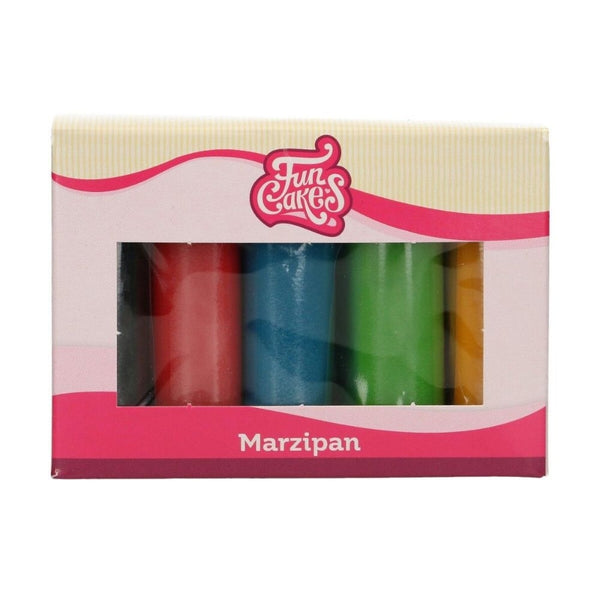 FunCakes Marzipan Multipack Essential Colours 5 x 100g