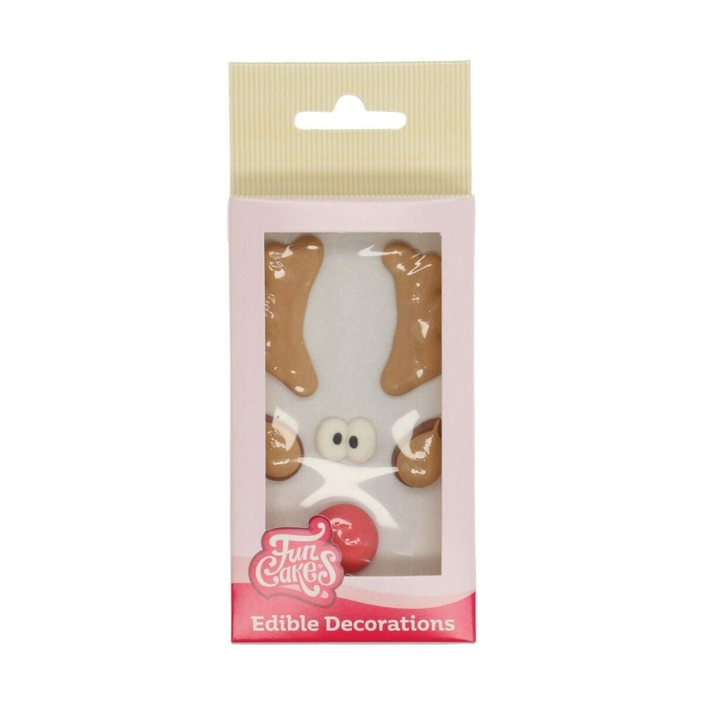 FunCakes Rudolph Sugar Decorations Set
