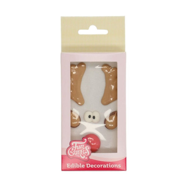 FunCakes Rudolph Sugar Decorations Set