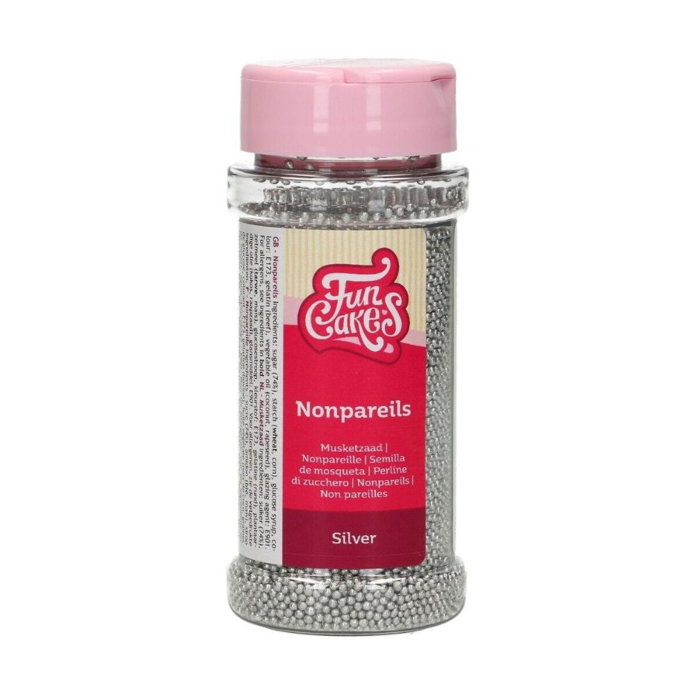 FunCakes Silver Nonpareil Sprinkles