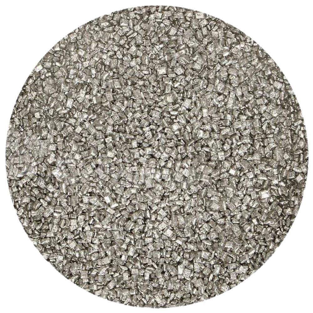 FunCakes Metallic Silver Sugar Crystals 80g
