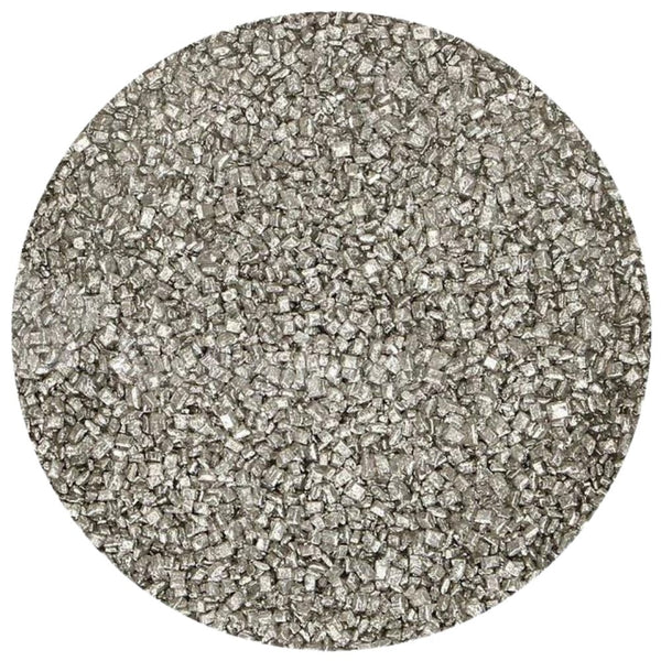 FunCakes Metallic Silver Sugar Crystals 80g