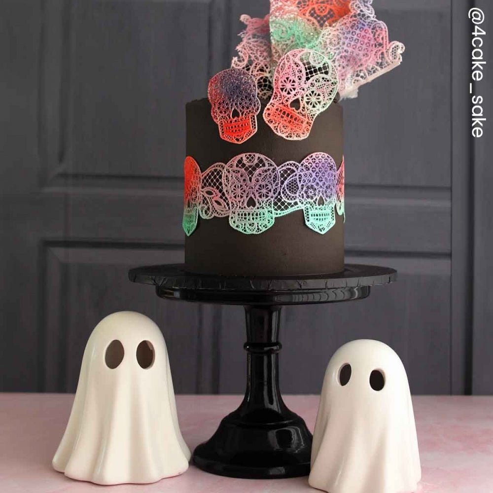 Cake Lace Day Of The Dead - 3D Large Lace Mat