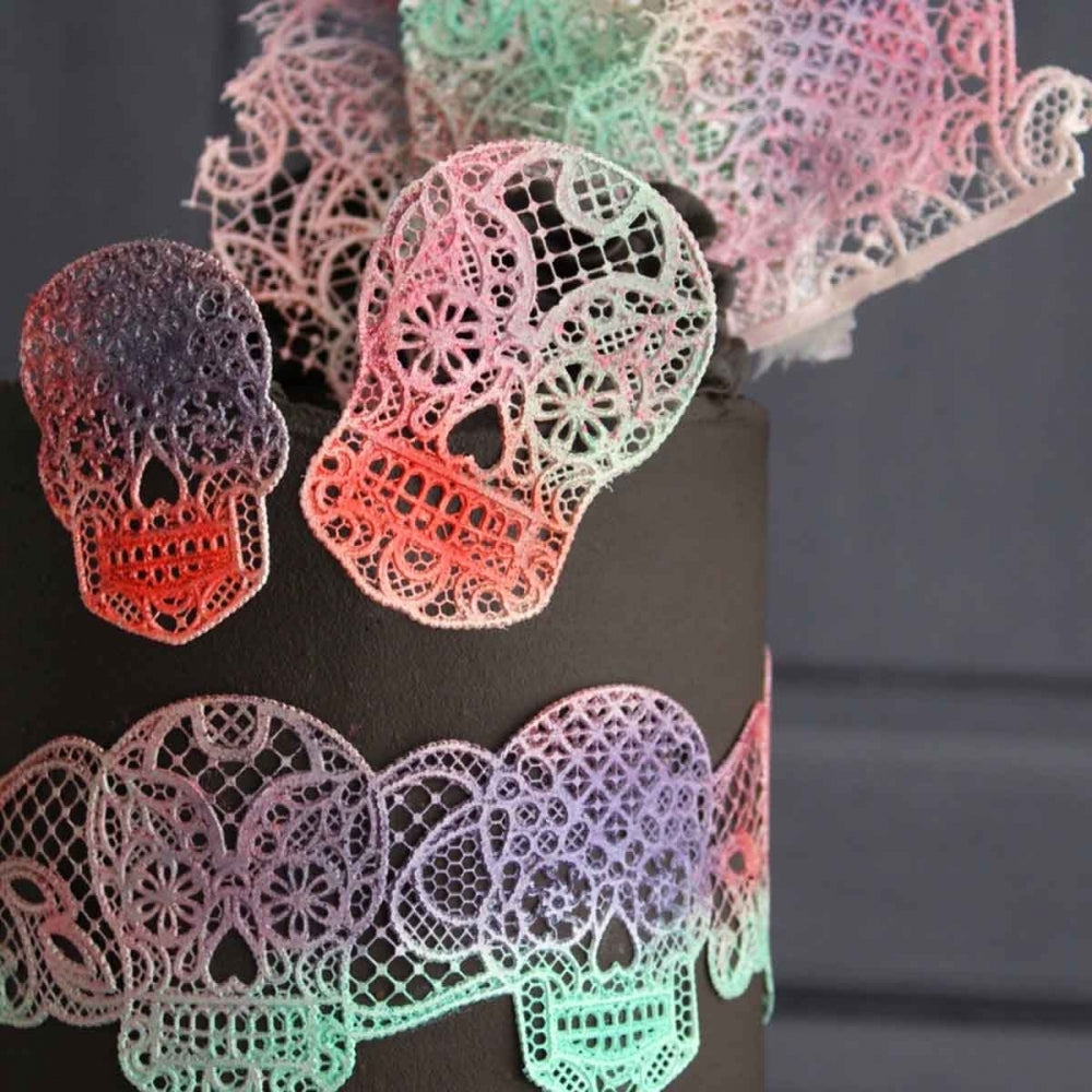 Cake Lace Day Of The Dead - 3D Large Lace Mat
