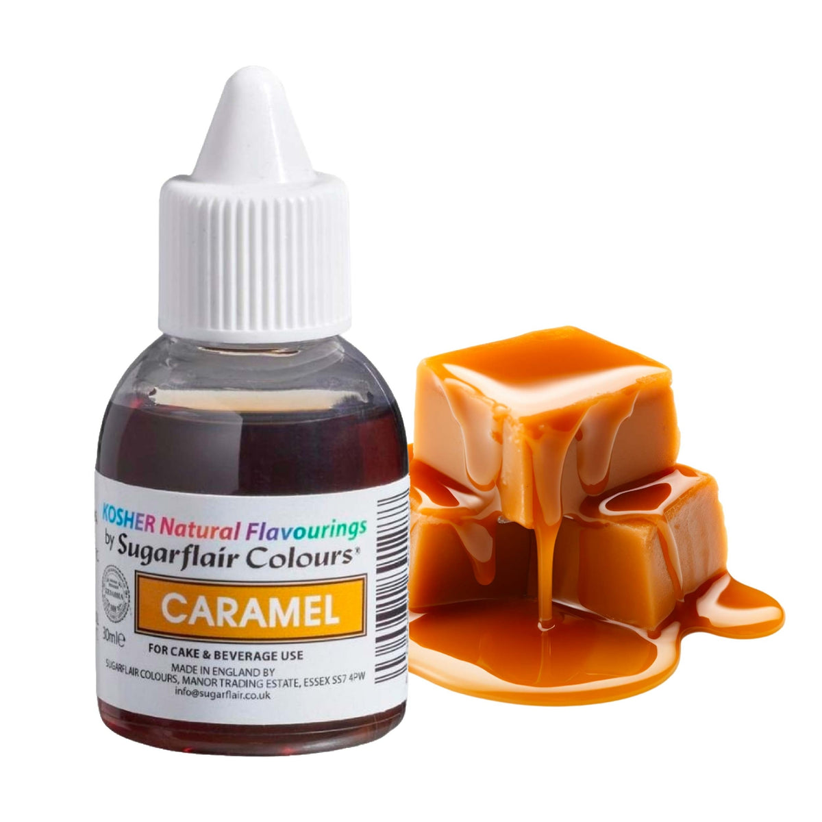 Sugarflair Caramel - Kosher Concentrated Natural Flavour 30ml