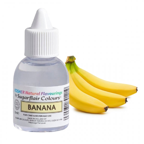 Sugarflair Banana - Kosher Concentrated Natural Flavour 30ml