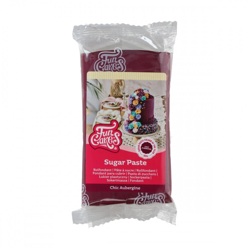 FunCakes Chic Aubergine Sugarpaste 250g