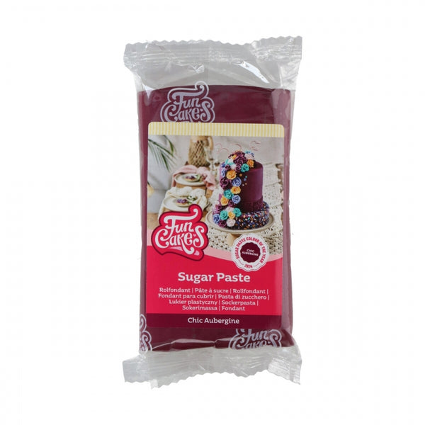 FunCakes Chic Aubergine Sugarpaste 250g