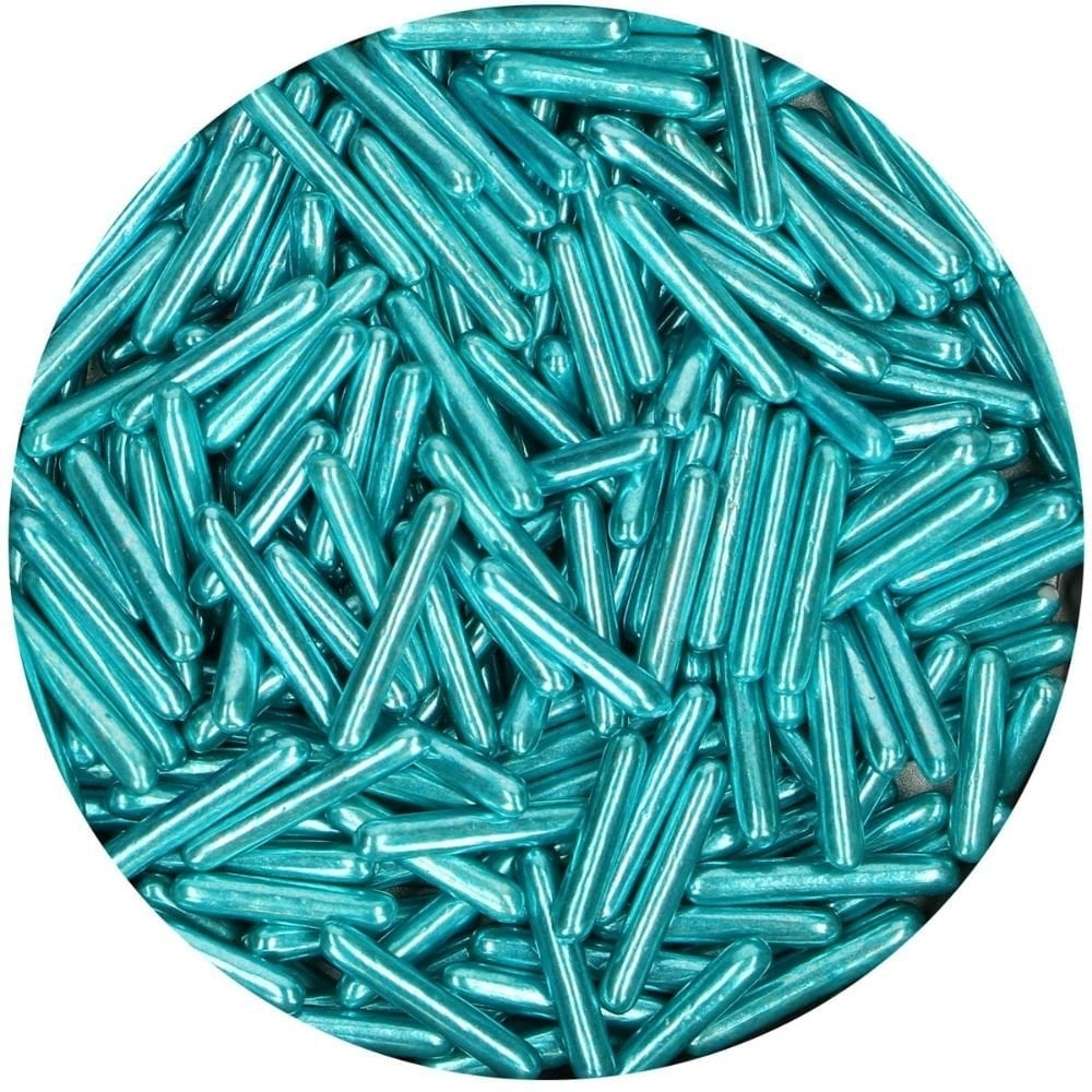 FunCakes Metallic Blue Sugar Rods XL 70g
