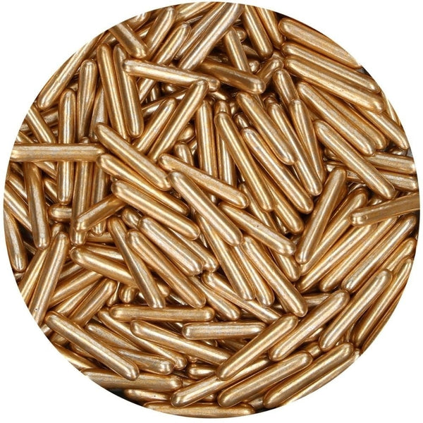FunCakes Metallic Light Gold Sugar Rods XL 70g
