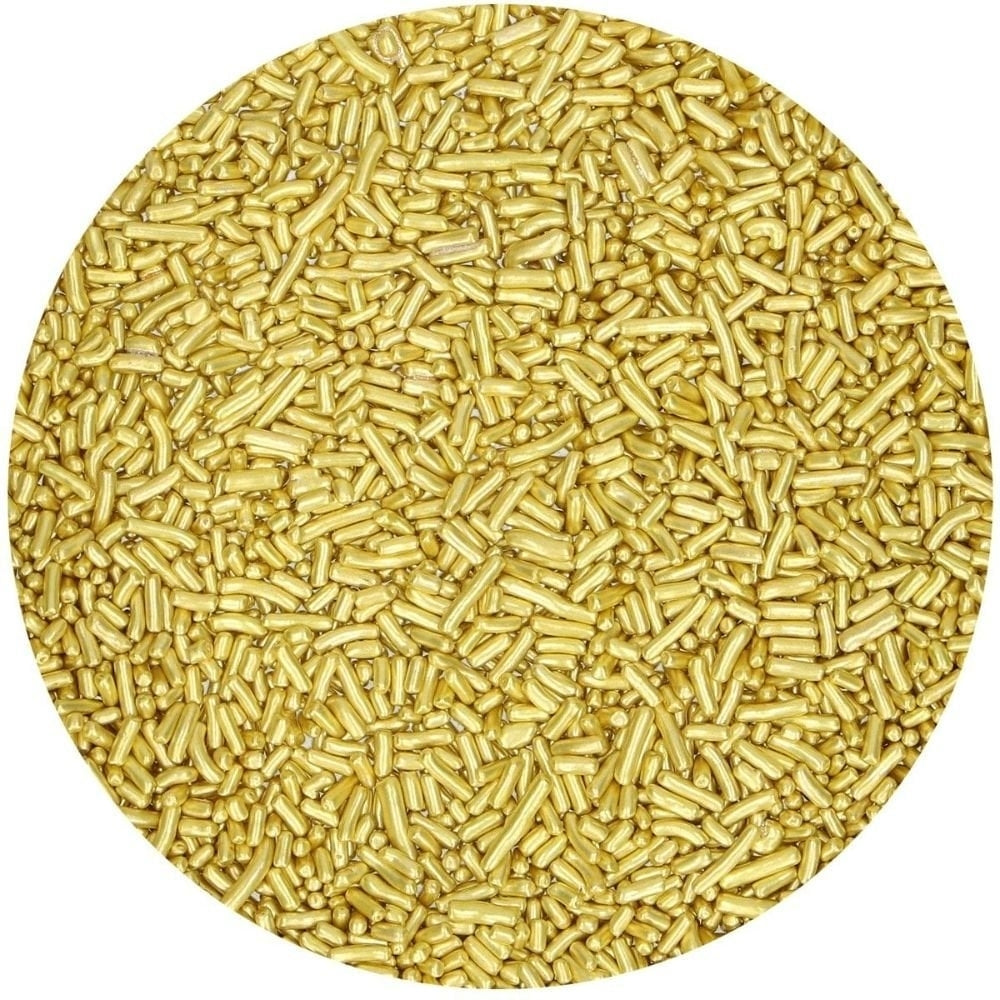 FunCakes Metallic Gold Sugar Strands 80g