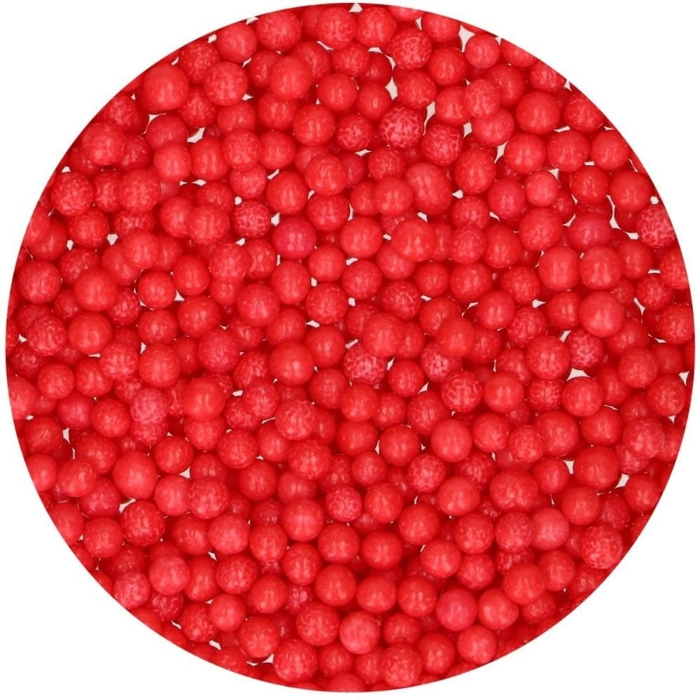 FunCakes Red Medium Soft Pearls 60g