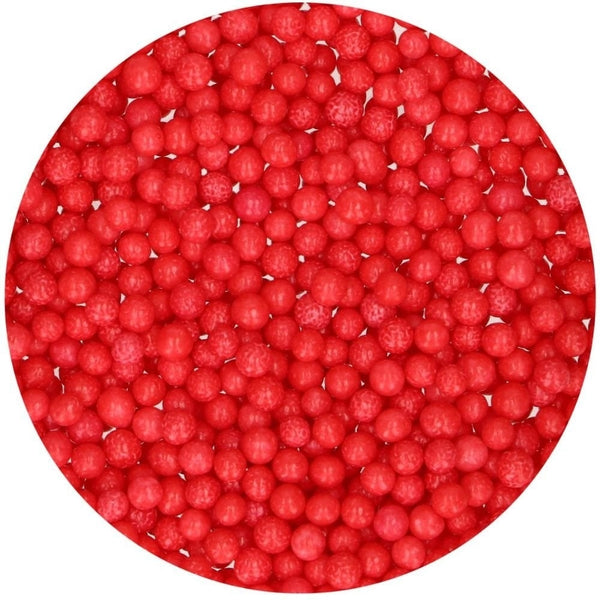 FunCakes Red Medium Soft Pearls 60g