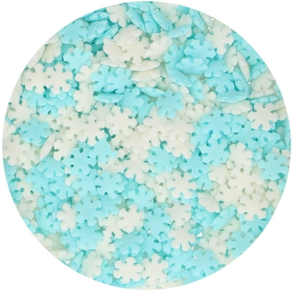 FunCakes EXPIRED - Snowflakes Sprinkles White/Blue 450g - FunCakes [OCT 2025]