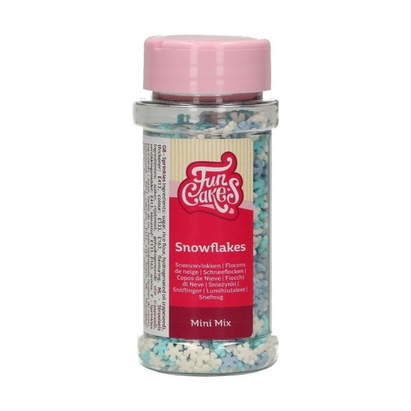 FunCakes Mini Snowflake Sprinkle Mix 50g