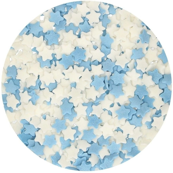 FunCakes Blue & White Star Sprinkles 55g