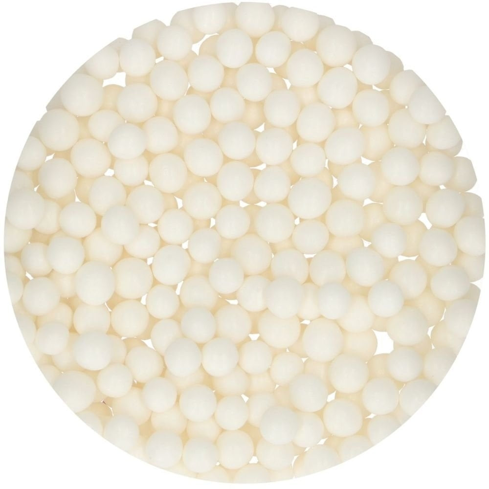 FunCakes White Large Sugar Pearls 70g