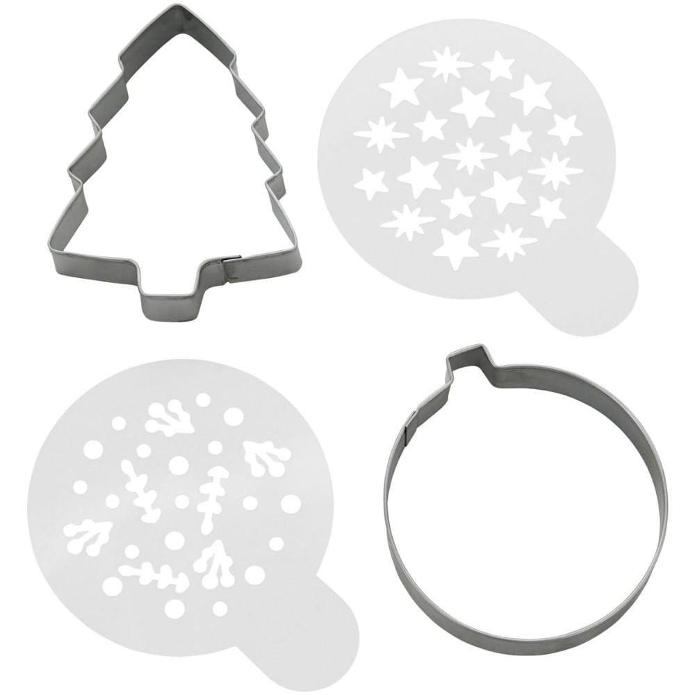 Wilton Cookie Cutter & Stencil Set/4