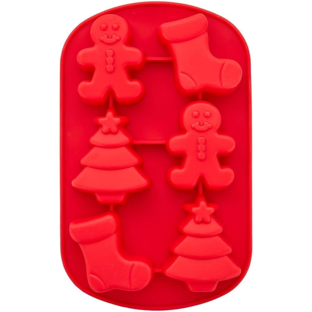 Wilton Gingerbread & Tree Silicone Mould Stocking