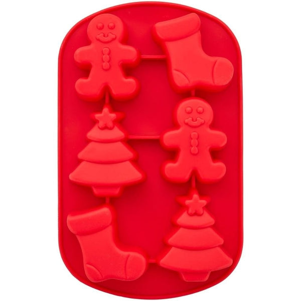 Wilton Gingerbread & Tree Silicone Mould Stocking