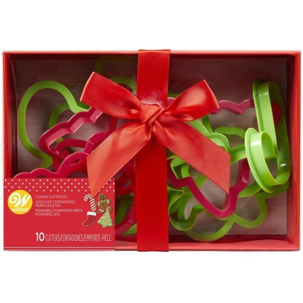 Wilton Plastic Cookie Cutter Christmas x10