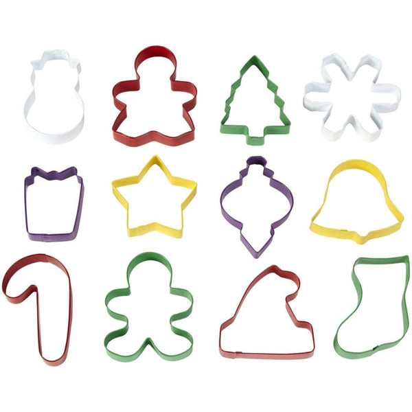 Wilton Cookie Cutter Tub Christmas x12