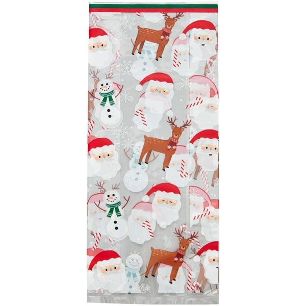 Wilton Santa / Snowman / Reindeer Treat Bags x20