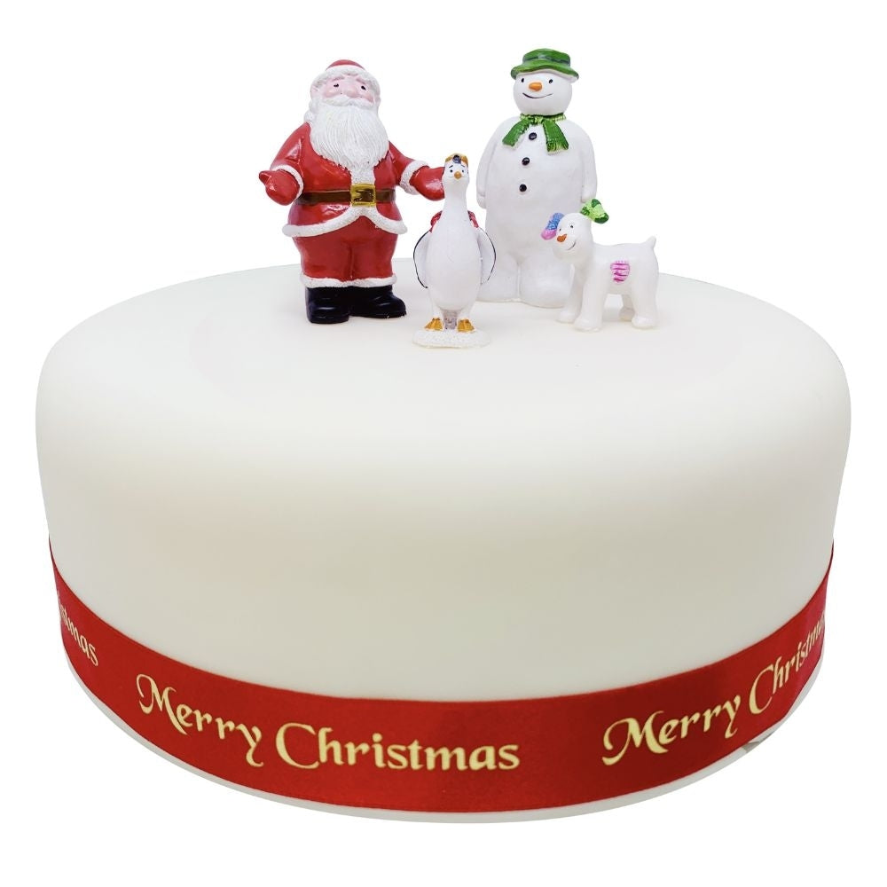 Anniversary House The Snowman And The Snowdog Luxury Resin  Cake Decoration Set