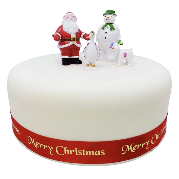 Anniversary House The Snowman And The Snowdog Luxury Resin  Cake Decoration Set
