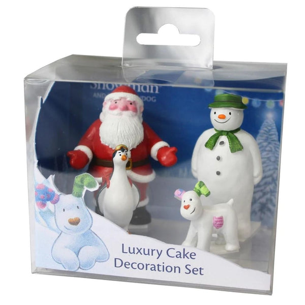 Anniversary House The Snowman And The Snowdog Luxury Resin  Cake Decoration Set