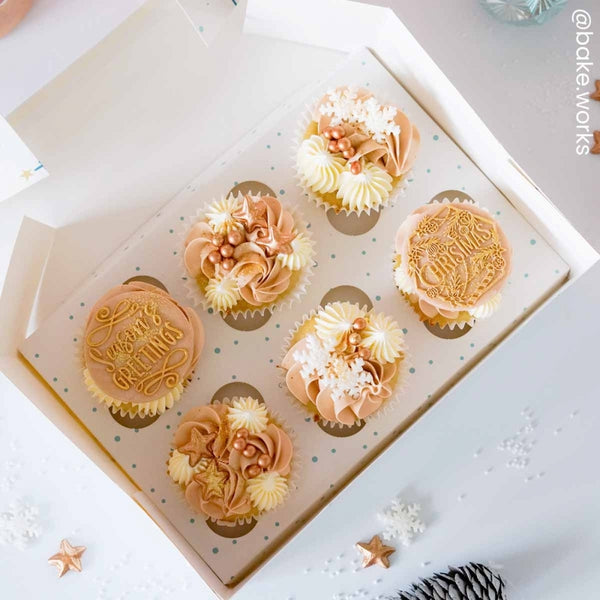 Simply Making Nordic Trees Cupcake Box