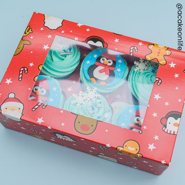 Simply Making Holds 6 Festive Friends Cupcake Box - 2 pack
