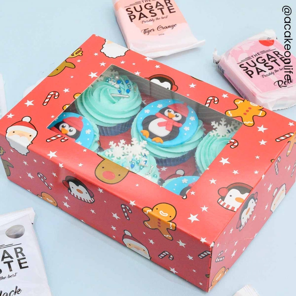 Simply Making Holds 6 Festive Friends Cupcake Box - 2 pack