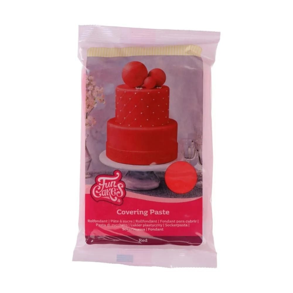 FunCakes Red Covering Paste 500g