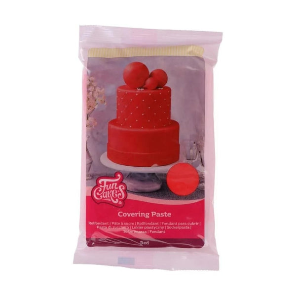 FunCakes Red Covering Paste 500g