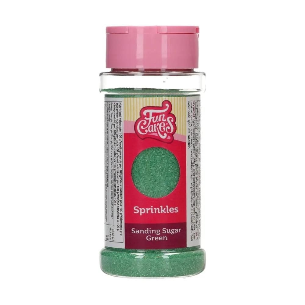 FunCakes Green Sanding Sugar 80g
