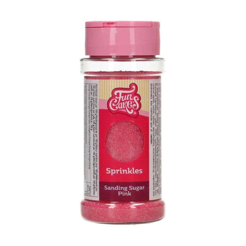 FunCakes Pink Sanding Sugar 80g